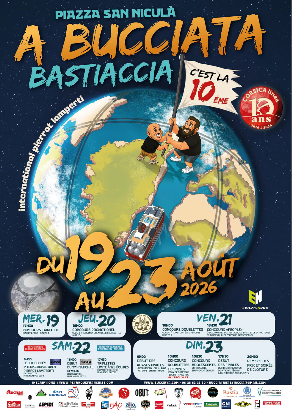 Affiche et programme officiel A Bucciata Bastiaccia 2026