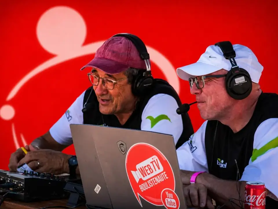 Les commentateurs de Boulistenaute TV pendant un direct